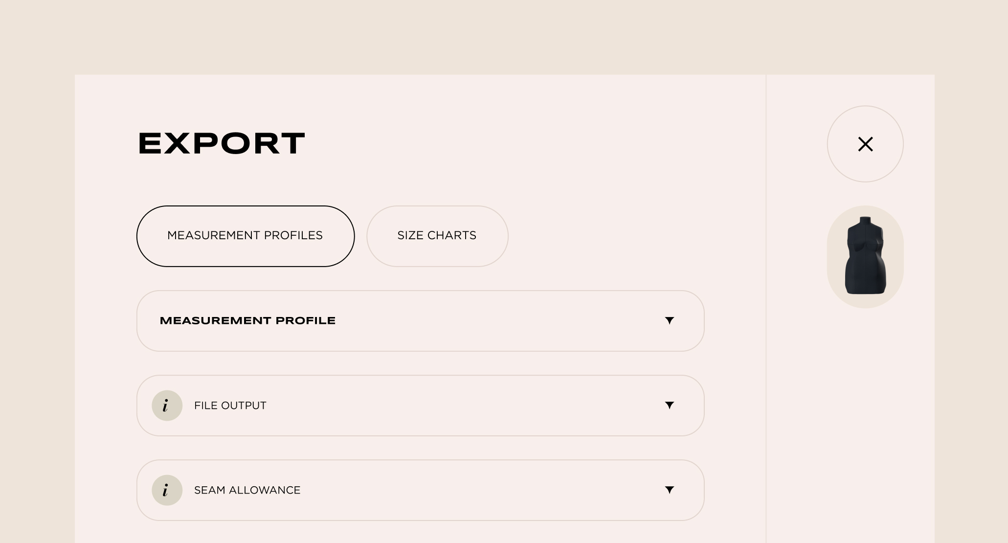 Export your pattern